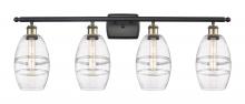 Innovations Lighting 516-4W-BAB-G557-6CL - Vaz - 4 Light - 36 inch - Black Antique Brass - Bath Vanity Light