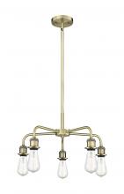 Innovations Lighting 516-5CR-AB - Ballston - 5 Light - 18 inch - Antique Brass - Chandelier