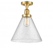 Innovations Lighting 517-1CH-SG-G44-L - Cone - 1 Light - 12 inch - Satin Gold - Semi-Flush Mount