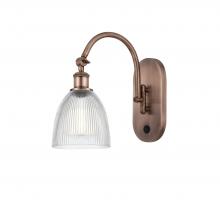 Innovations Lighting 518-1W-AC-G382 - Castile - 1 Light - 6 inch - Antique Copper - Sconce