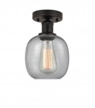 Innovations Lighting 616-1F-OB-G104 - Belfast - 1 Light - 6 inch - Oil Rubbed Bronze - Semi-Flush Mount