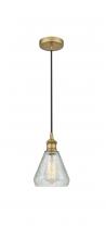Innovations Lighting 616-1P-BB-G275 - Conesus - 1 Light - 6 inch - Brushed Brass - Cord hung - Mini Pendant