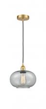 Innovations Lighting 616-1P-SG-G247 - Gorham - 1 Light - 10 inch - Satin Gold - Cord hung - Mini Pendant