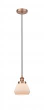 Innovations Lighting 616-1PH-AC-G171 - Fulton - 1 Light - 7 inch - Antique Copper - Cord hung - Mini Pendant