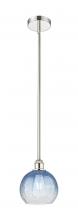 Innovations Lighting 616-1S-PN-G483-8SB - Brookhaven Globe - 1 Light - 8 inch - Polished Nickel - Stem hung - Mini Pendant