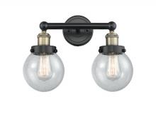 Innovations Lighting 616-2W-BAB-G204-6 - Beacon - 2 Light - 15 inch - Black Antique Brass - Bath Vanity Light