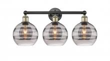 Innovations Lighting 616-3W-BAB-G556-8SM - Rochester - 3 Light - 26 inch - Black Antique Brass - Bath Vanity Light