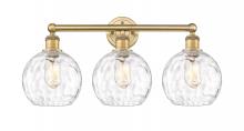 Innovations Lighting 616-3W-BB-G1215-8 - Athens Water Glass - 3 Light - 26 inch - Brushed Brass - Bath Vanity Light