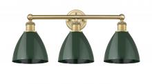 Innovations Lighting 616-3W-BB-MBD-75-GR - Plymouth - 3 Light - 26 inch - Brushed Brass - Bath Vanity Light