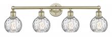 Innovations Lighting 616-4W-AB-G1215-6 - Athens Water Glass - 4 Light - 33 inch - Antique Brass - Bath Vanity Light