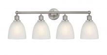 Innovations Lighting 616-4W-SN-G381 - Castile - 4 Light - 33 inch - Brushed Satin Nickel - Bath Vanity Light
