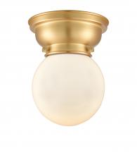  623-1F-SG-G201-6 - Beacon - 1 Light - 6 inch - Satin Gold - Flush Mount