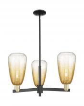 Innovations Lighting 716-3CR-BAB-G480-6AM - Brookhaven Almond - 3 Light - 18 inch - Black Antique Brass - Flush Mount