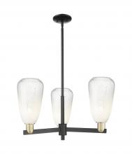 Innovations Lighting 716-3CR-BAB-G480-6OP - Brookhaven Almond - 3 Light - 18 inch - Black Antique Brass - Flush Mount