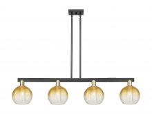 Innovations Lighting 716-4I-BAB-G483-8AM - Brookhaven Globe - 4 Light - 48 inch - Black Antique Brass - Cord hung - Island Light