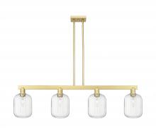 Innovations Lighting 716-4I-SG-G460-7CL - Preston - 4 Light - 48 inch - Satin Gold - Cord hung - Island Light