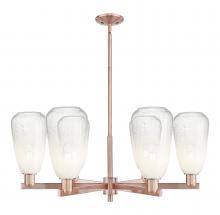 Innovations Lighting 716-6CR-AC-G480-6OP - Brookhaven Almond - 6 Light - 24 inch - Antique Copper - Chandelier