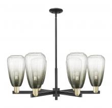 Innovations Lighting 716-6CR-BAB-G480-6SL - Brookhaven Almond - 6 Light - 24 inch - Black Antique Brass - Chandelier