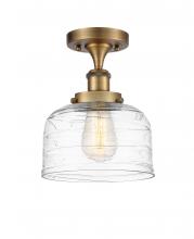 Innovations Lighting 916-1C-BB-G713 - Bell - 1 Light - 8 inch - Brushed Brass - Semi-Flush Mount