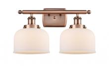 Innovations Lighting 916-2W-AC-G71 - Bell - 2 Light - 18 inch - Antique Copper - Bath Vanity Light