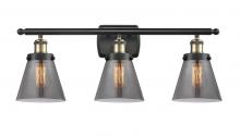 Innovations Lighting 916-3W-BAB-G63 - Cone - 3 Light - 26 inch - Black Antique Brass - Bath Vanity Light