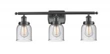 Innovations Lighting 916-3W-BK-G54 - Bell - 3 Light - 26 inch - Matte Black - Bath Vanity Light