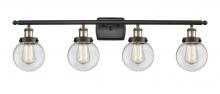 Innovations Lighting 916-4W-BAB-G202-6 - Beacon - 4 Light - 36 inch - Black Antique Brass - Bath Vanity Light