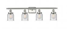 Innovations Lighting 916-4W-SN-G54 - Bell - 4 Light - 36 inch - Brushed Satin Nickel - Bath Vanity Light