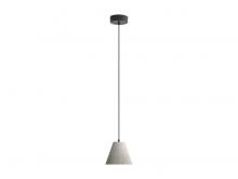 Golden 2419-8 GCT - Clarus 8" LED Pendant in Grey Cement