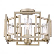 Golden 6068-FM WG - Marco Flush Mount in White Gold