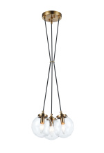 Matteo Lighting C63003AGCL - The Bougie Aged Gold Brass Pendant