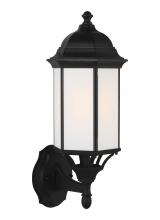  8838751EN3-12 - Sevier traditional 1-light LED outdoor exterior medium uplight outdoor wall lantern sconce in black