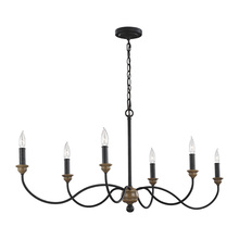 Generation Lighting F3000/6DWZ/WO - Hartsville Six Light Chandelier