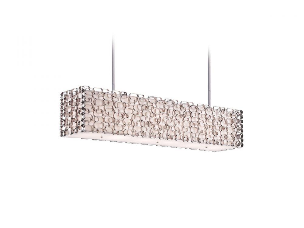 Ventura Blvd. Collection Metal Oval Pattern Rectangle Hanging Fixture