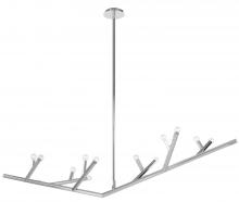 Avenue Lighting HF8812-PN - The Oaks Collection Polished Nickel Linear 12 Light Fixture