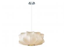Avenue Lighting HF2110 - Melrose Pl. Collection White Fabric Pendant Like Hanging Fixture