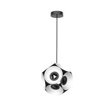 Kuzco Lighting Inc CH51224-BK/WH - Magellan 24-in Black/White LED Chandelier