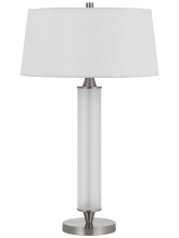 CAL Lighting BO-3222TB - 29.75 In. Height Frosted Glass Table Lamp