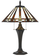CAL Lighting BO-2717TB - 60W X 2 Tiffany Table Lamp