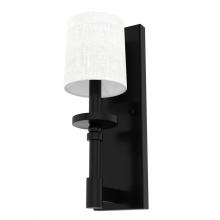 Hunter 19692 - Hunter Briargrove Matte Black 1 Light Sconce Wall Light Fixture