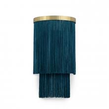 Regina Andrew 15-1220BLU - Regina Andrew Cabaret Fringe Sconce (Peacock)