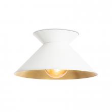 Regina Andrew 16-1466WT - Regina Andrew Viggo Flush Mount (White and Gold)