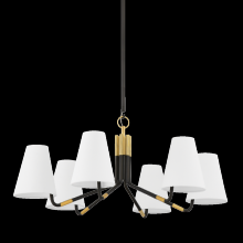 Hudson Valley 6632-AGB/DB - 6 LIGHT CHANDELIER