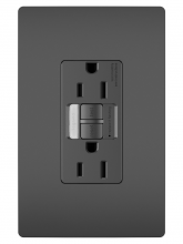 Legrand Radiant 1597NTLTRBKCCD4 - radiant® Tamper-Resistant 15A Duplex Self-Test GFCI Receptacles with SafeLock® Protection and Night 