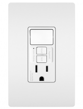Legrand Radiant 1597SWTTRWCCD4 - radiant? Single Pole Switch with Tamper Resistant Self Test GFCI Outlet, White