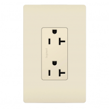 Legrand Radiant 885TR20SLA - radiant? 20A 125V Tamper-Resistant Outlet, Light Almond