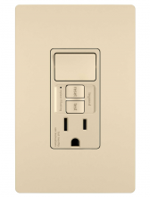 Legrand Radiant 1597SWTTRICCD4 - radiant® Combination Single Pole Switch and Tamper-Reistant 15A Duplex Self-Test GFCI Receptacles wi