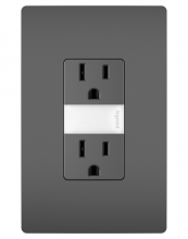 Legrand Radiant NTL885TRBKCC6 - radiant® 15A Tamper-Resistant Outlet with Night Light, Black