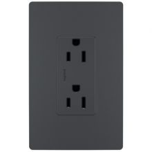 Legrand Radiant 885TRGCC12 - radiant® Tamper-Resistant Outlet, Graphite