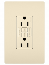 Legrand Radiant 1597TRNALA - radiant? Tamper-Resistant 15A Duplex Self-Test GFCI Receptacle, NAFTA-Compliant, Light Almond